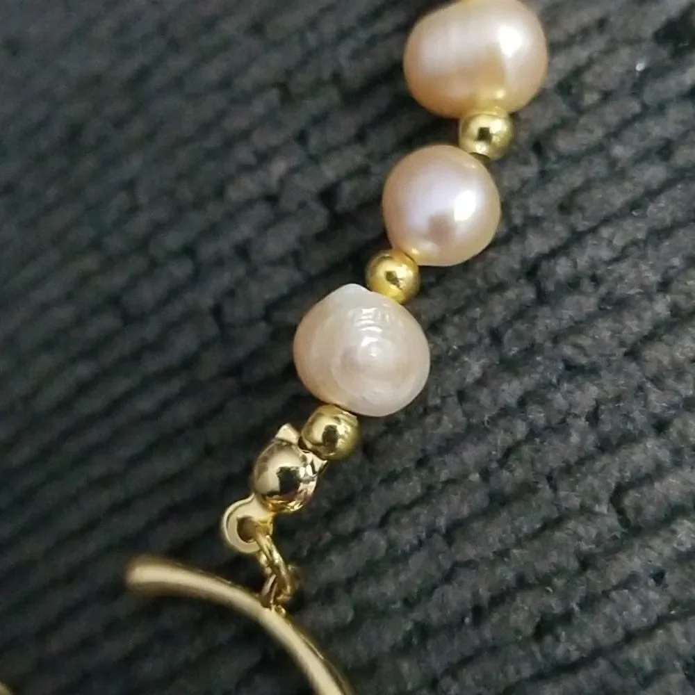 Baroque Fresh Water Pearls Champagne - Picture 9 of 10